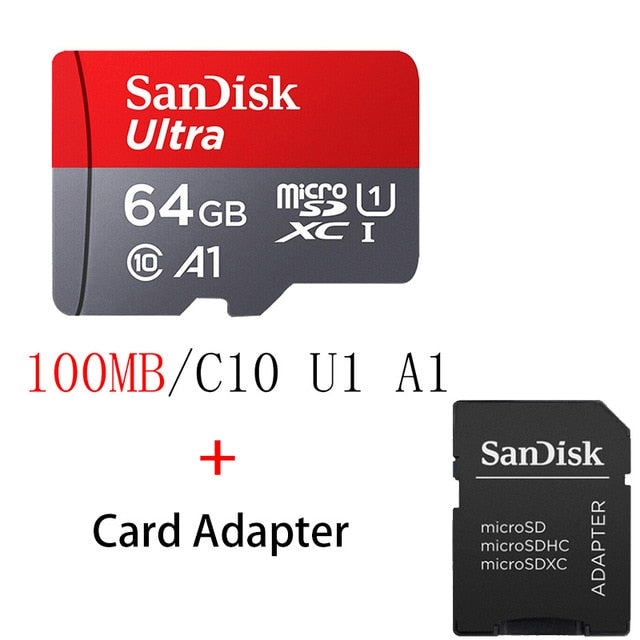Sandisk - Carte Micro SD + Adaptateur - Sandisk Ultra - 64Gb