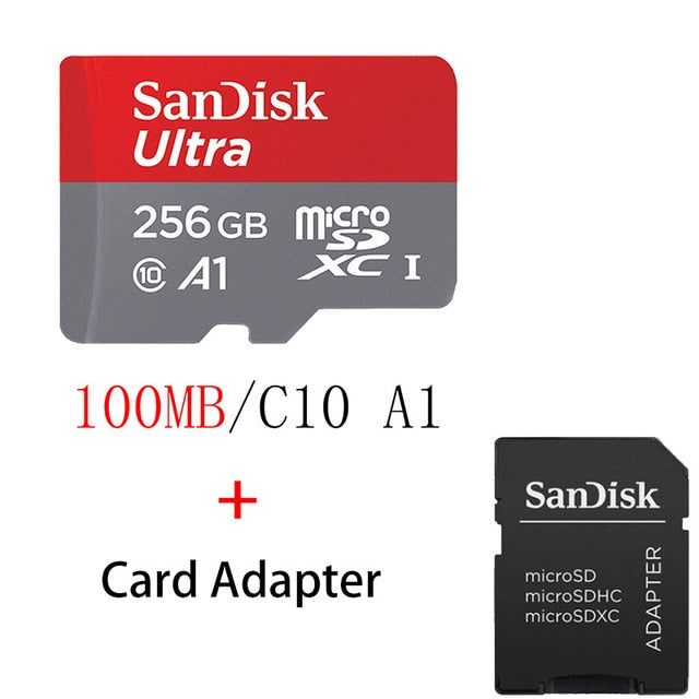 Carte mémoire micro SD Sandisk Carte Ultra microSDXC 256GB + SD
